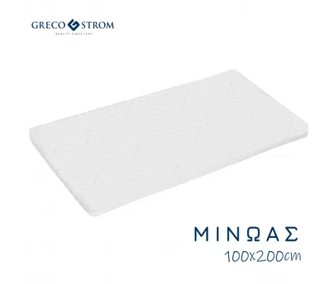 Παιδικό στρώμα Greco Strom Μίνωας Antibacterial 100x200cm | Βρεφικό Δωμάτιο  στο Fatsules