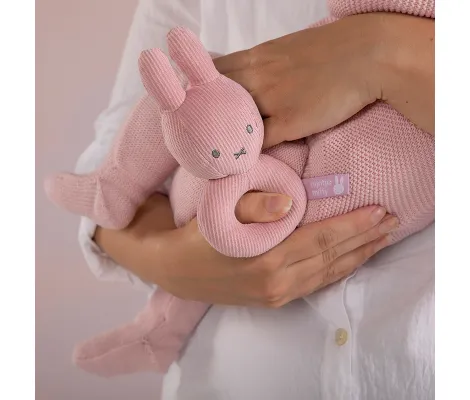 Υφασμάτινη κουδουνίστρα Baby Oliver Μiffy Pink | Παιδικά παιχνίδια στο Fatsules