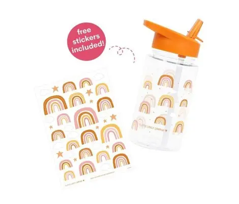 Παγούρι 450ml A Little Lovely Company Rainbows Orange | Back to School στο Fatsules