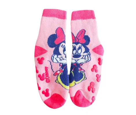 Ellepi Αντιολισθητικά καλτσάκια Disney Baby Minnie Mouse Ροζ | Εσώρουχα - Κάλτσες- Kαλσόν στο Fatsules