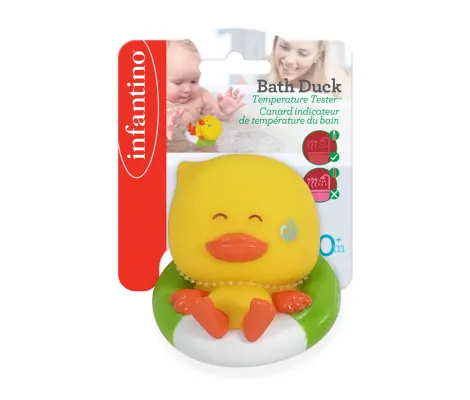 Θερμόμετρο μπάνιου Infantino Bath Duck Squirt ‘n Temperature Tester | Θερμόμετρα Μπάνιου στο Fatsules