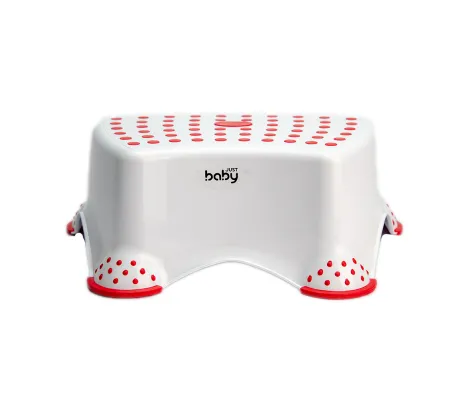 Βοηθητικό σκαλοπατάκι μπάνιου Just Baby Step White-Red | Για το Mπάνιο στο Fatsules