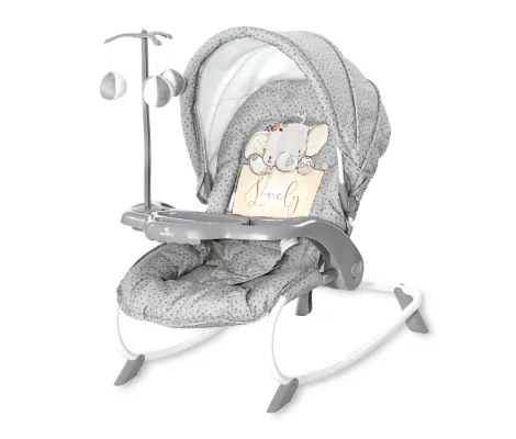 Βρεφικό ρηλάξ Lorelli Baby Rocker Dream Time Grey Elephant | Βρεφικά Ρηλάξ στο Fatsules