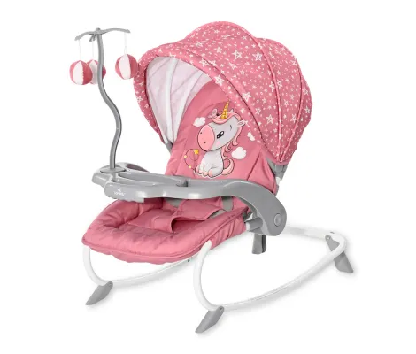 Βρεφικό ρηλάξ Lorelli Baby Rocker Dream Time Rose Velvet Unicorn | Βρεφικά Ρηλάξ στο Fatsules