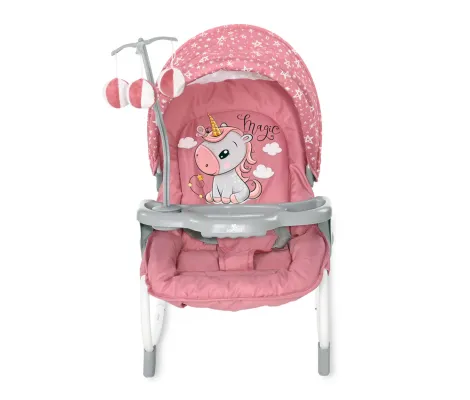 Βρεφικό ρηλάξ Lorelli Baby Rocker Dream Time Rose Velvet Unicorn | Βρεφικά Ρηλάξ στο Fatsules