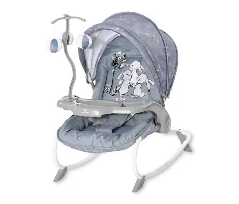 Βρεφικό ρηλάξ Lorelli Baby Rocker Dream Time Silver Blue Rabbits | Βρεφικά Ρηλάξ στο Fatsules