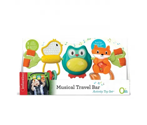 Μπάρα παιχνιδιών Infantino Musical Travel Bar Activity Toy | Παιδικά παιχνίδια στο Fatsules