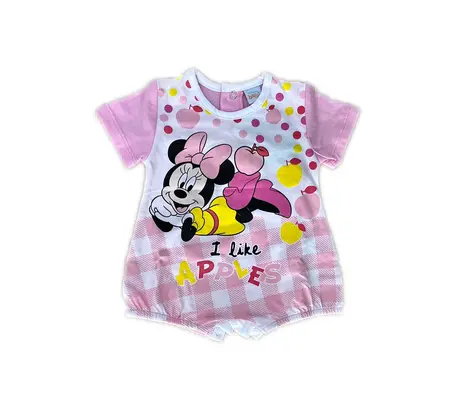 Disney Baby Minnie Mouse Βρεφικό φορμάκι κοντομάνικο Ellepi Ροζ | Βρεφικά Ρούχα - Όλα τα προιόντα στο Fatsules